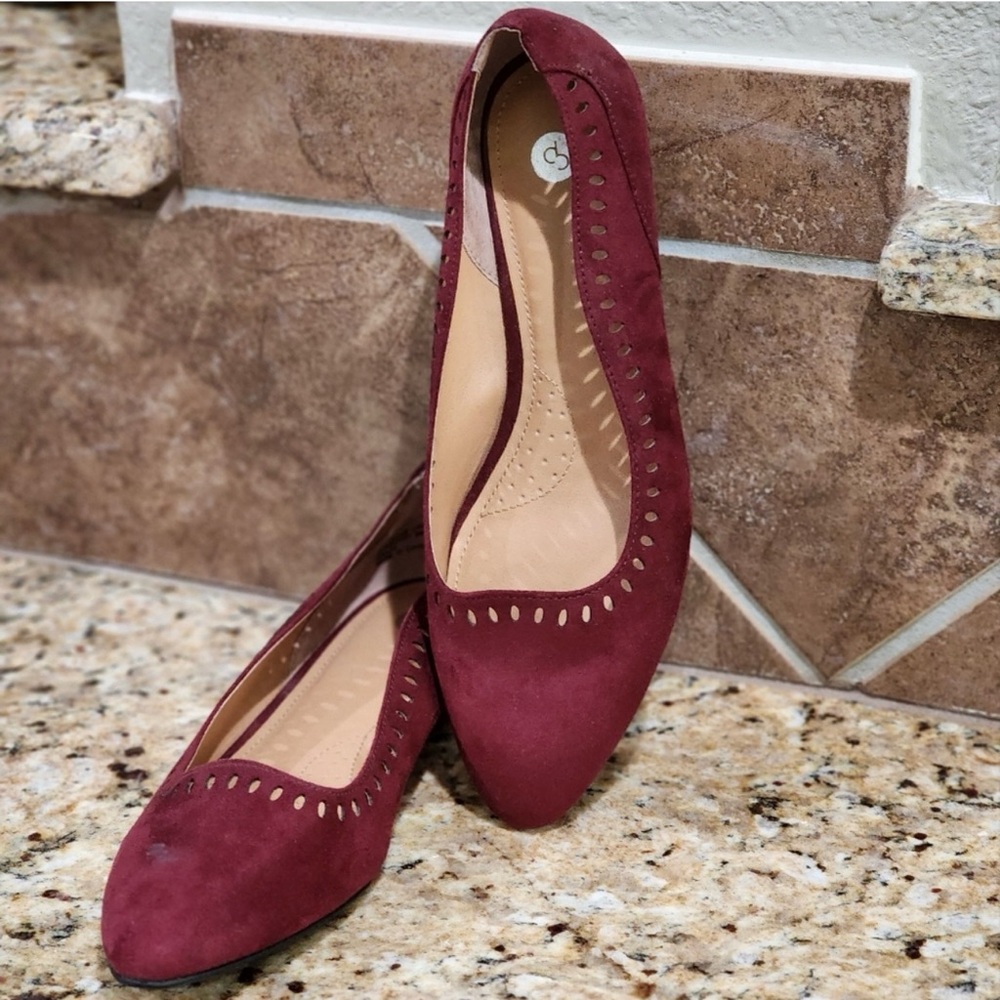 Dress Barn Women’s Blair Shoes 8 Loafers Barn Burgundy‎ Flats